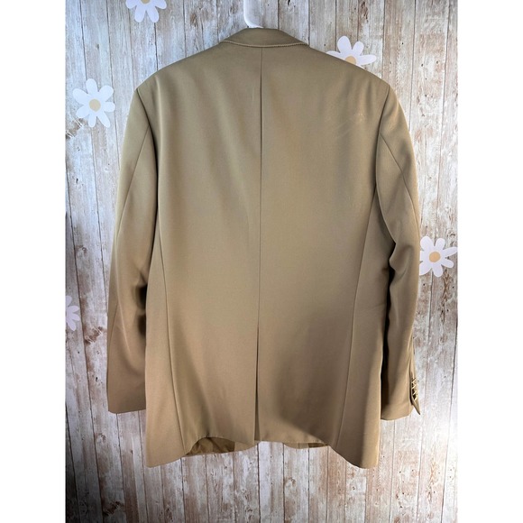 L.L. Bean Black Tag Men's Blazer Size‎ 41 Tall Camel Tan Notched Lapel Pockets - Picture 2 of 9